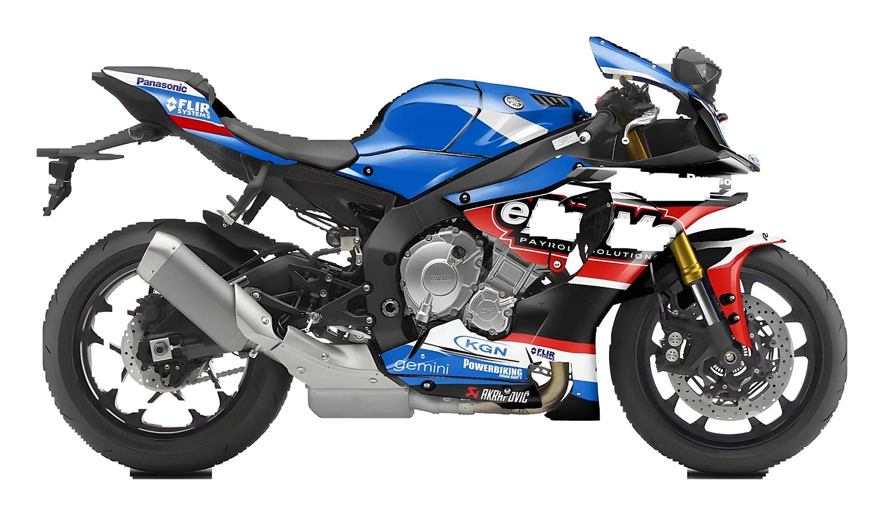 Kit de Gráficas para Moto de Pista Yamaha R1 - Diseño 62 - LedPro Racing