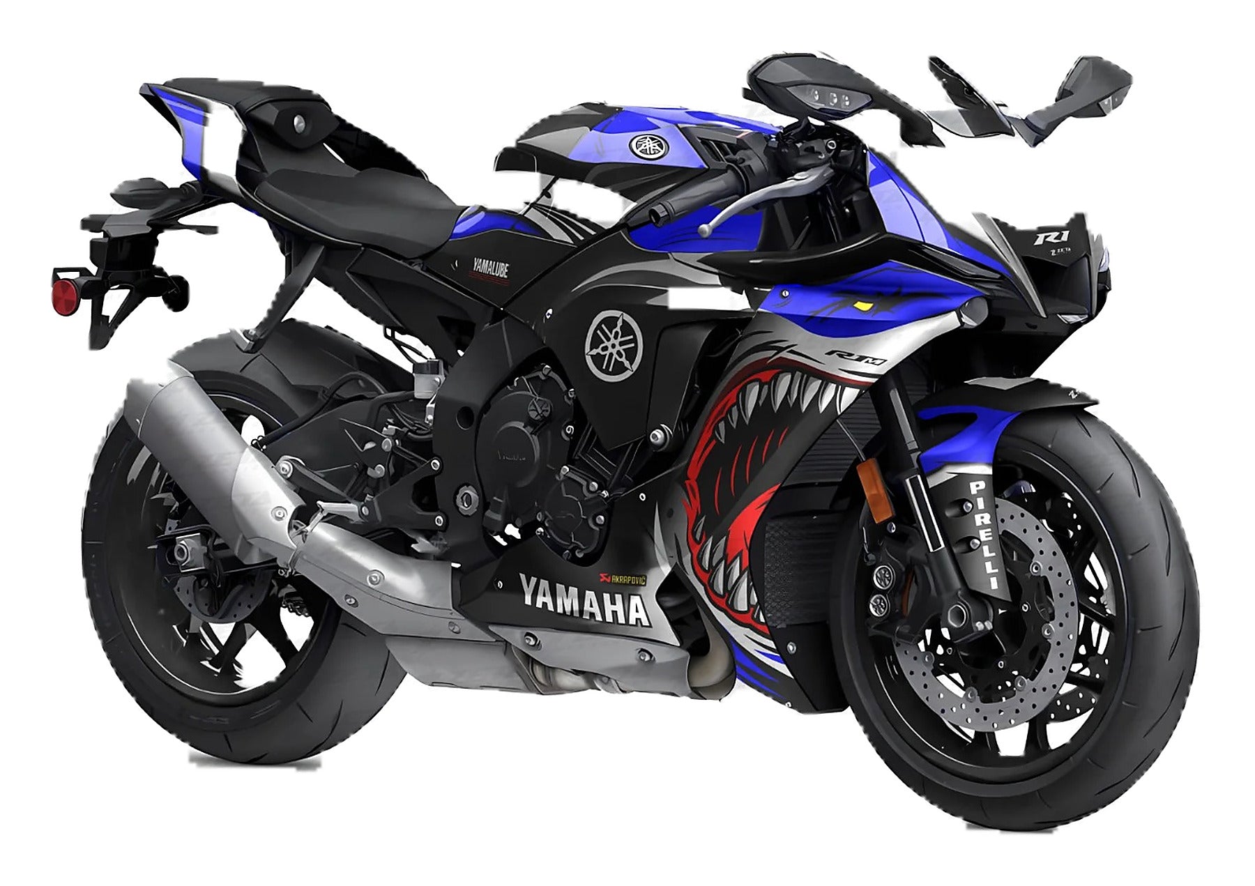 Kit de Gráficas para Moto de Pista Yamaha R1 - Diseño 63 - LedPro Racing