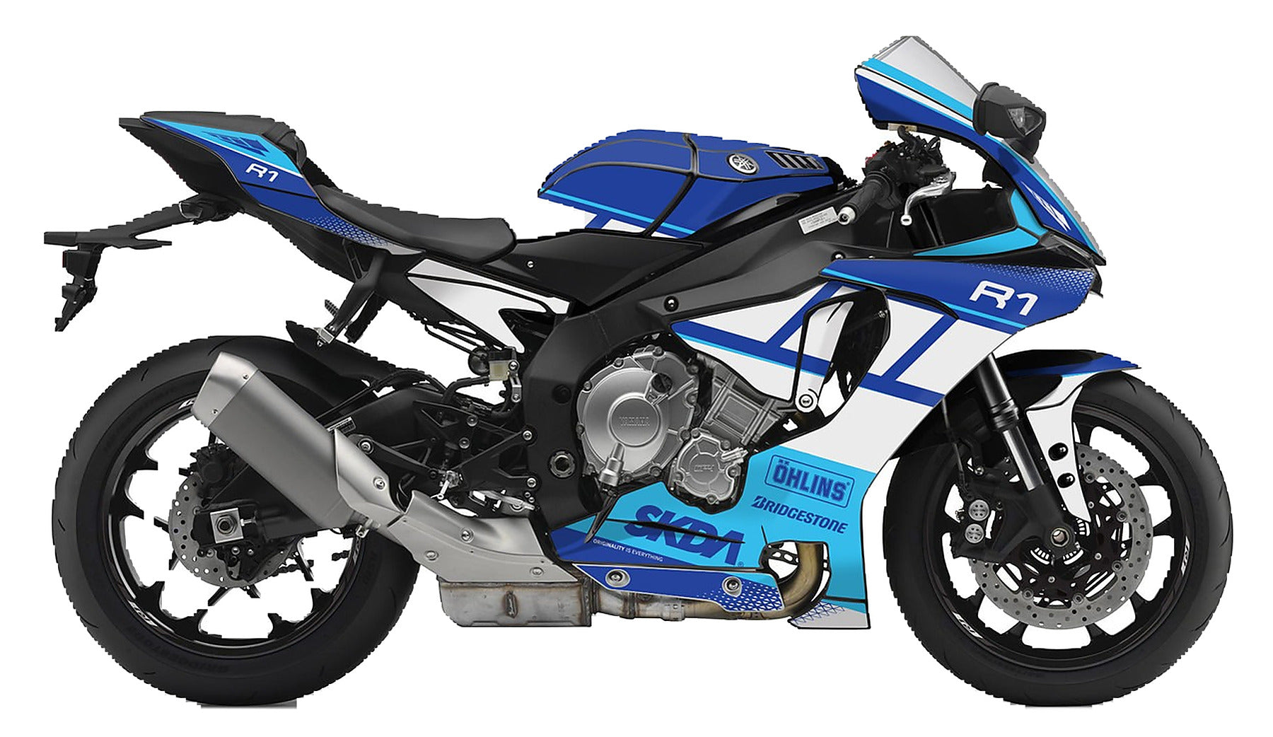 Kit de Gráficas para Moto de Pista Yamaha R1 - Diseño 64 - LedPro Racing
