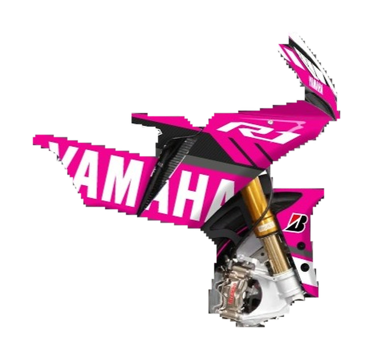 Kit de Gráficas para Moto de Pista Yamaha R1 - Diseño 80 - LedPro Racing