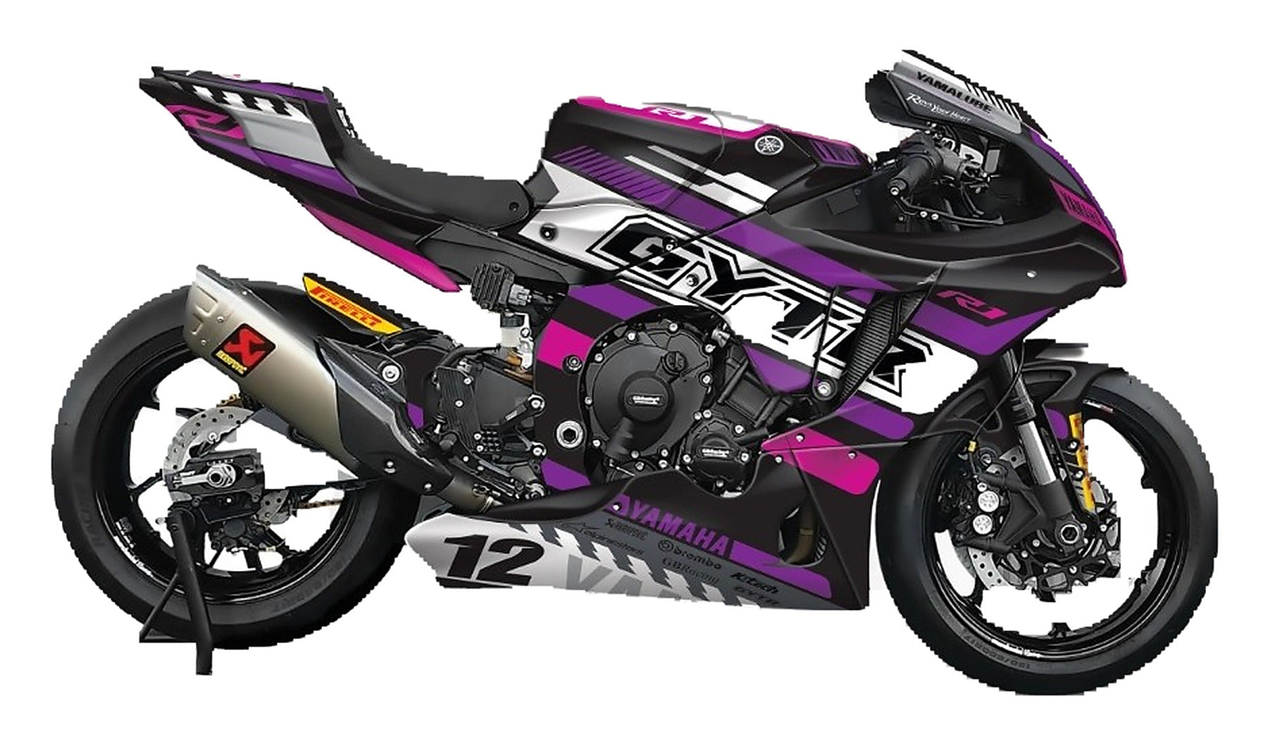 Kit de Gráficas para Moto de Pista Yamaha R1 - Diseño 82 - LedPro Racing