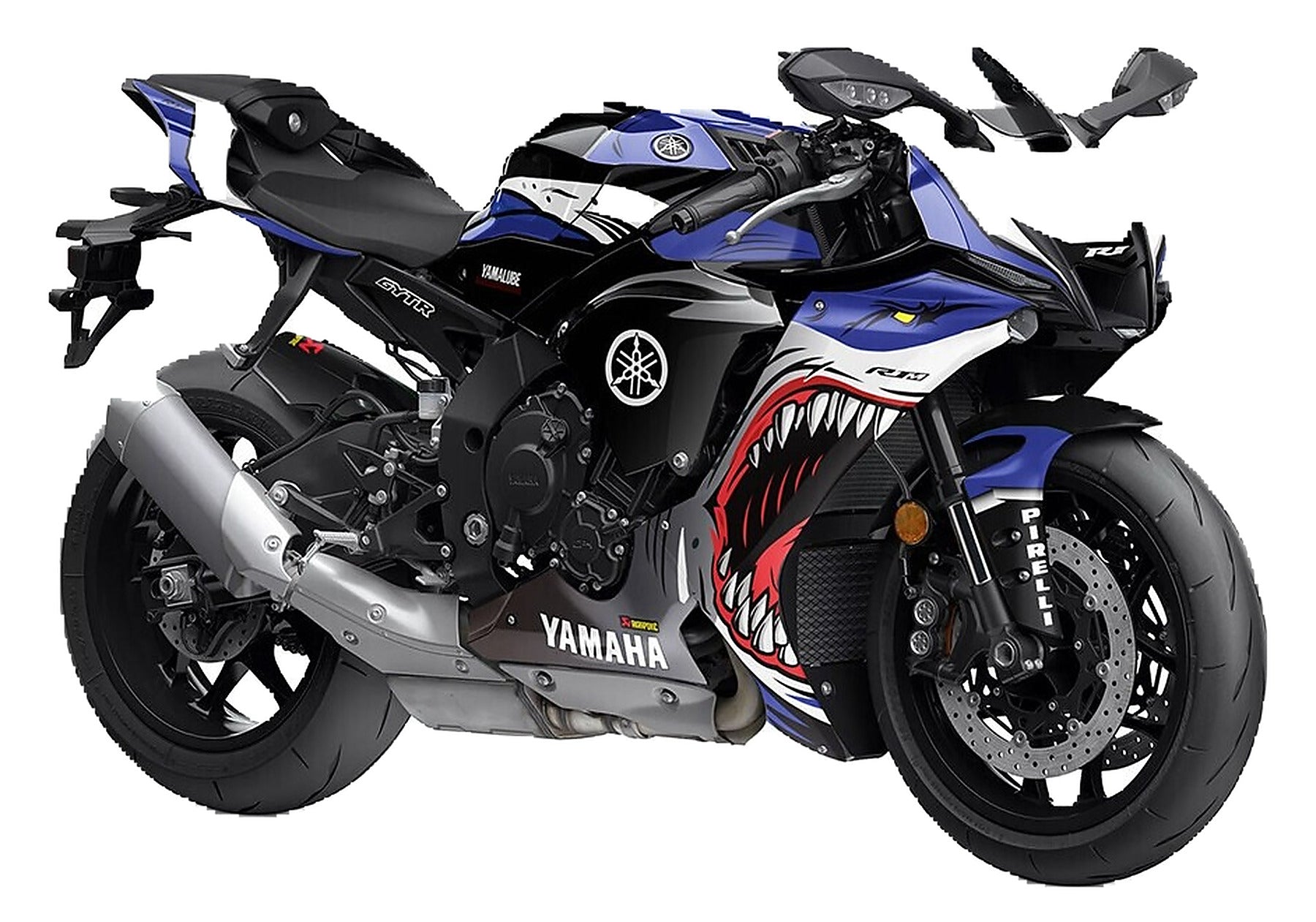 Kit de Gráficas para Moto de Pista Yamaha R1 - Diseño 87 - LedPro Racing
