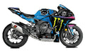 Kit de Gráficas para Moto de Pista Yamaha R1 - Diseño 88 - LedPro Racing