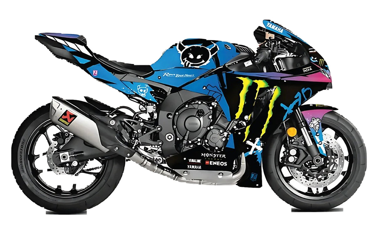 Kit de Gráficas para Moto de Pista Yamaha R1 - Diseño 88 - LedPro Racing