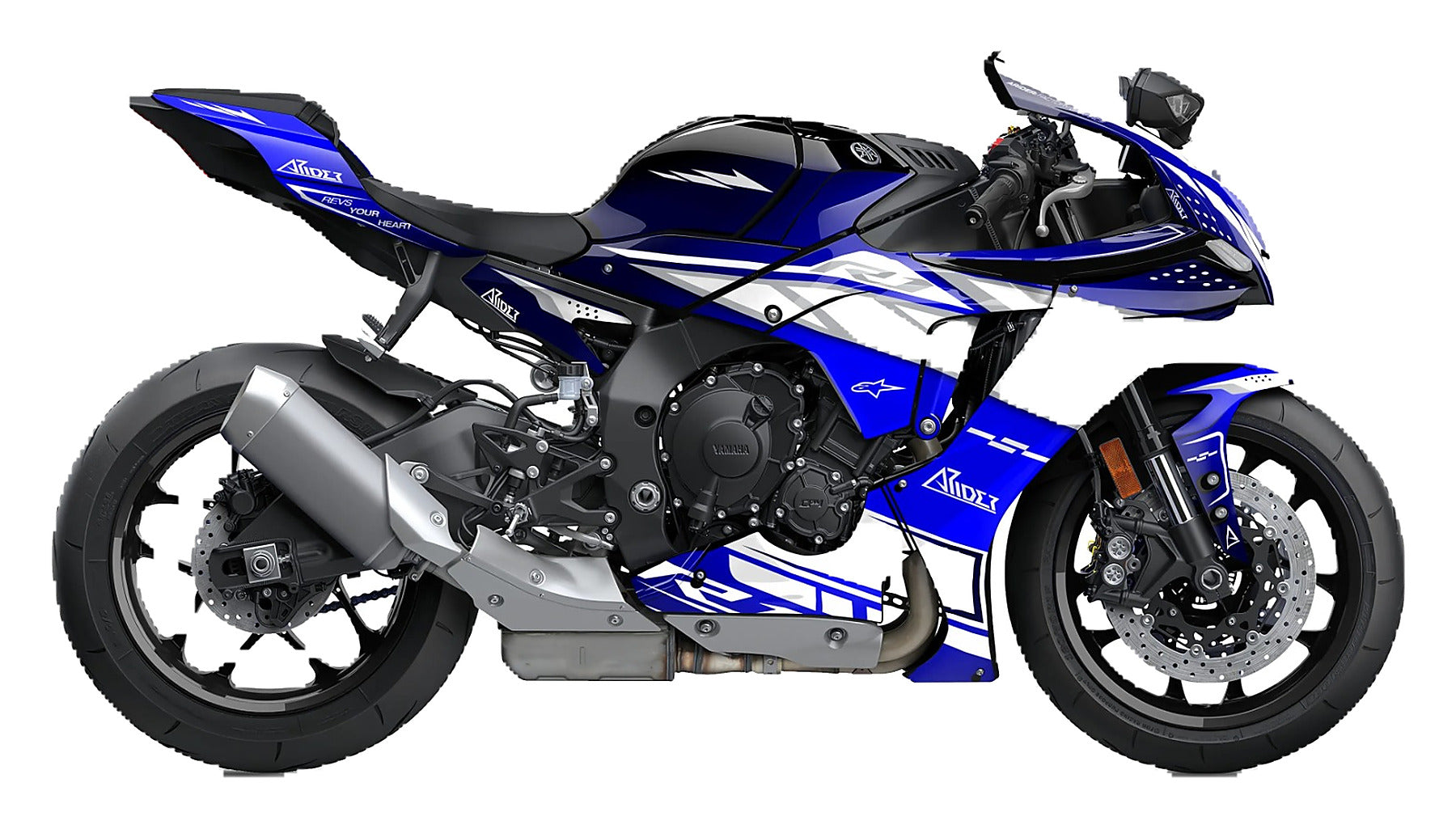 Kit de Gráficas para Moto de Pista Yamaha R1 - Diseño 89 - LedPro Racing