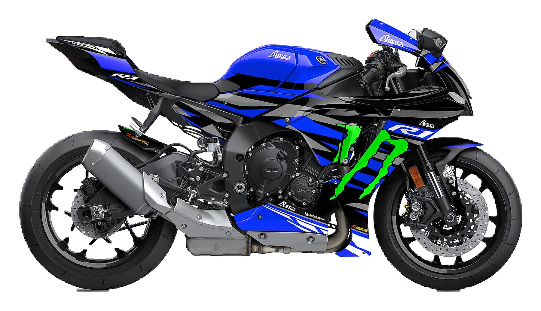 Kit de Gráficas para Moto de Pista Yamaha R1 - Diseño 90 - LedPro Racing