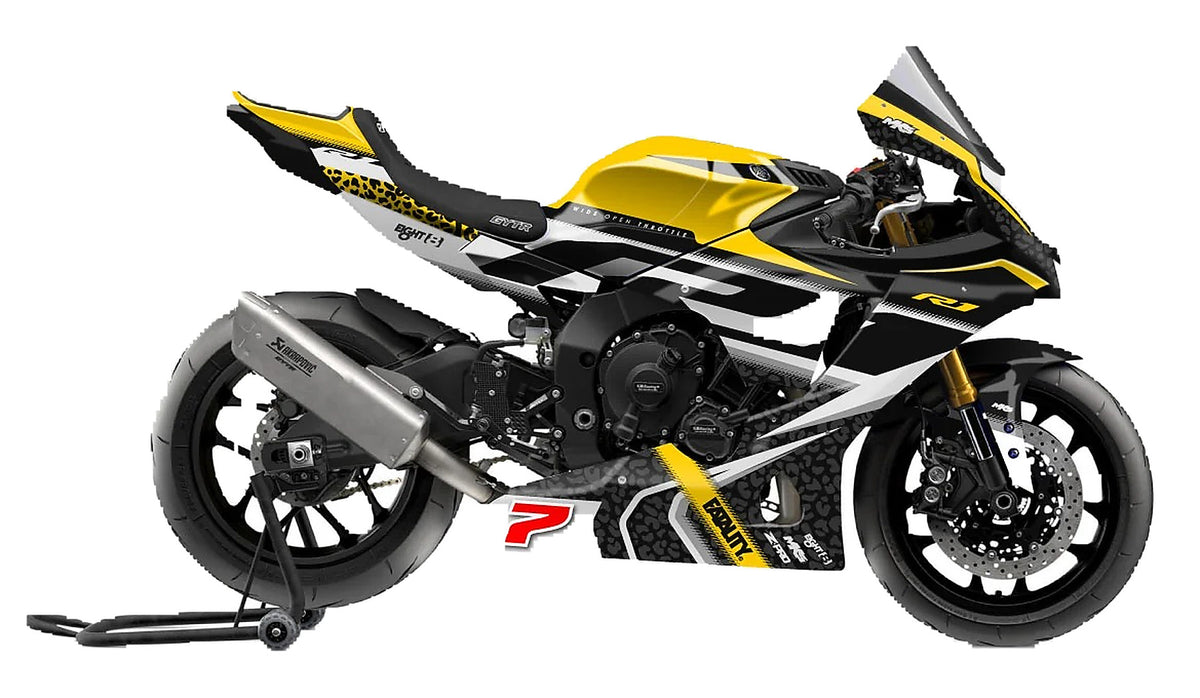 Kit de Gráficas para Moto de Pista Yamaha R1 - Diseño 93 - LedPro Racing