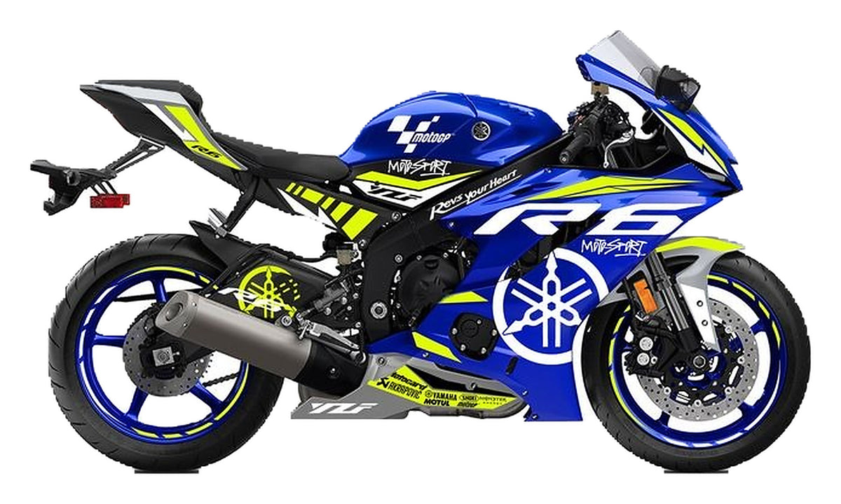 Kit de Gráficas para Moto de Pista Yamaha R1 - Diseño 99 - LedPro Racing