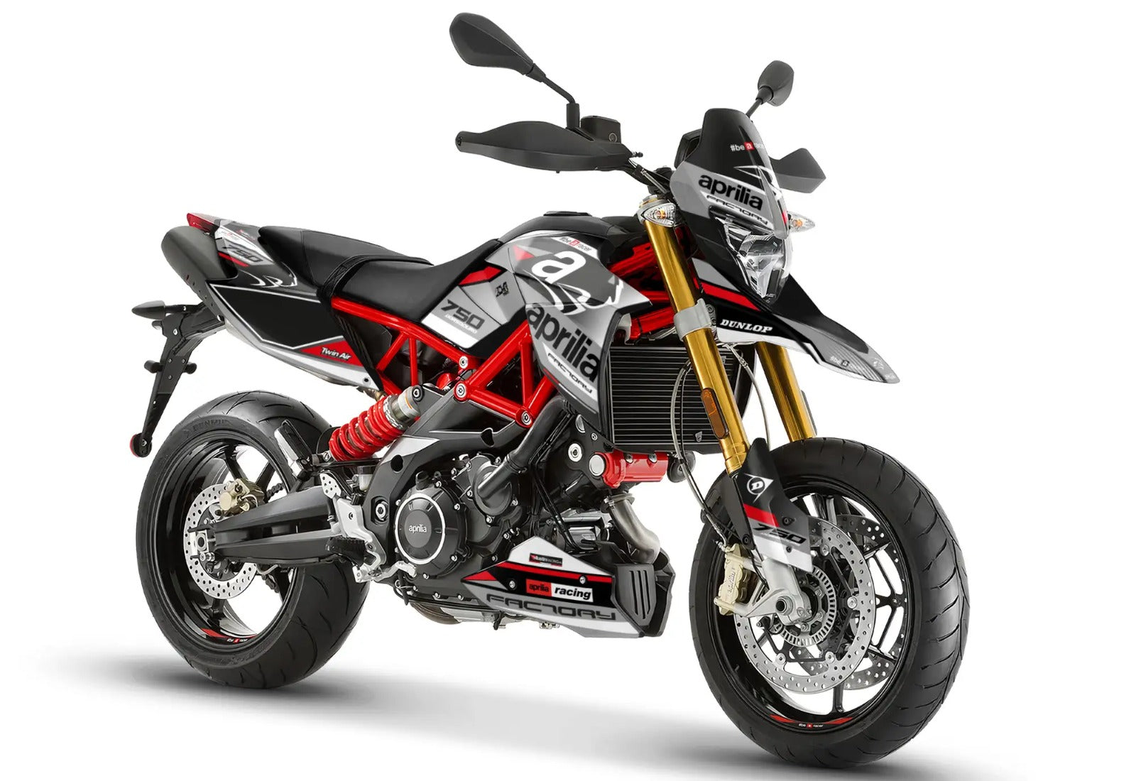 Kit de Gráficas para Moto Naked Aprilia Shiver - Diseño 08 - LedPro Racing