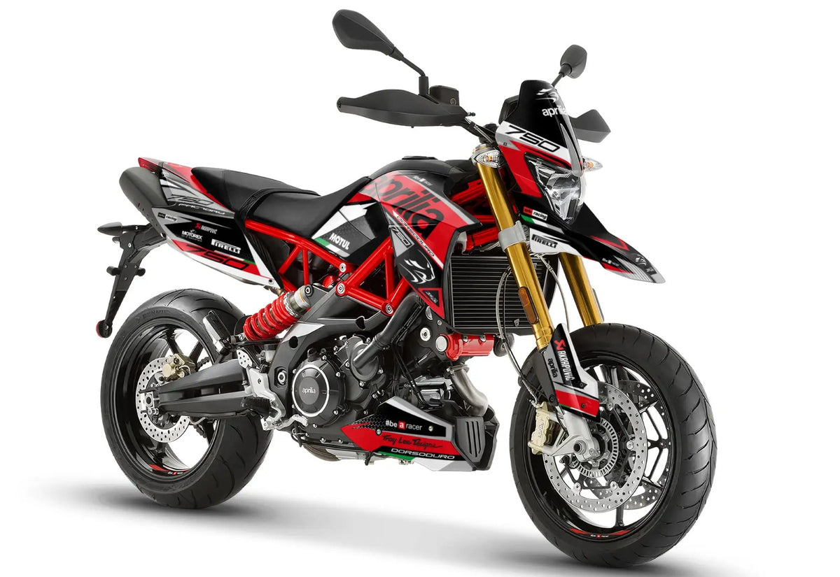 Kit de Gráficas para Moto Naked Aprilia Shiver - Diseño 09 - LedPro Racing