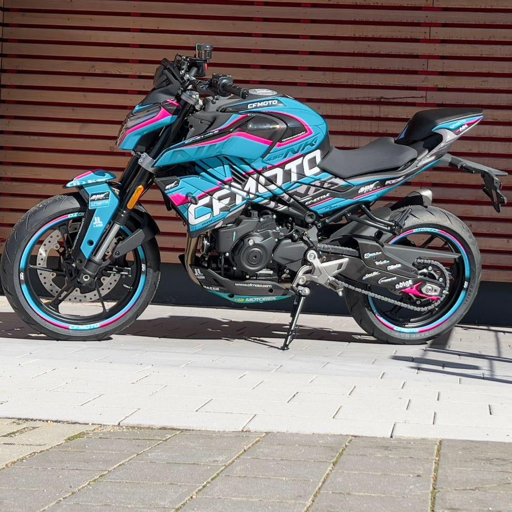 Kit de Gráficas para Moto Naked CF Moto 450 NK - Diseño 04 - LedPro Racing