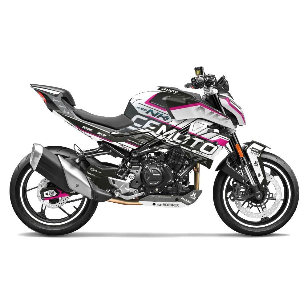 Kit de Gráficas para Moto Naked CF Moto 450 NK - Diseño 10 - LedPro Racing