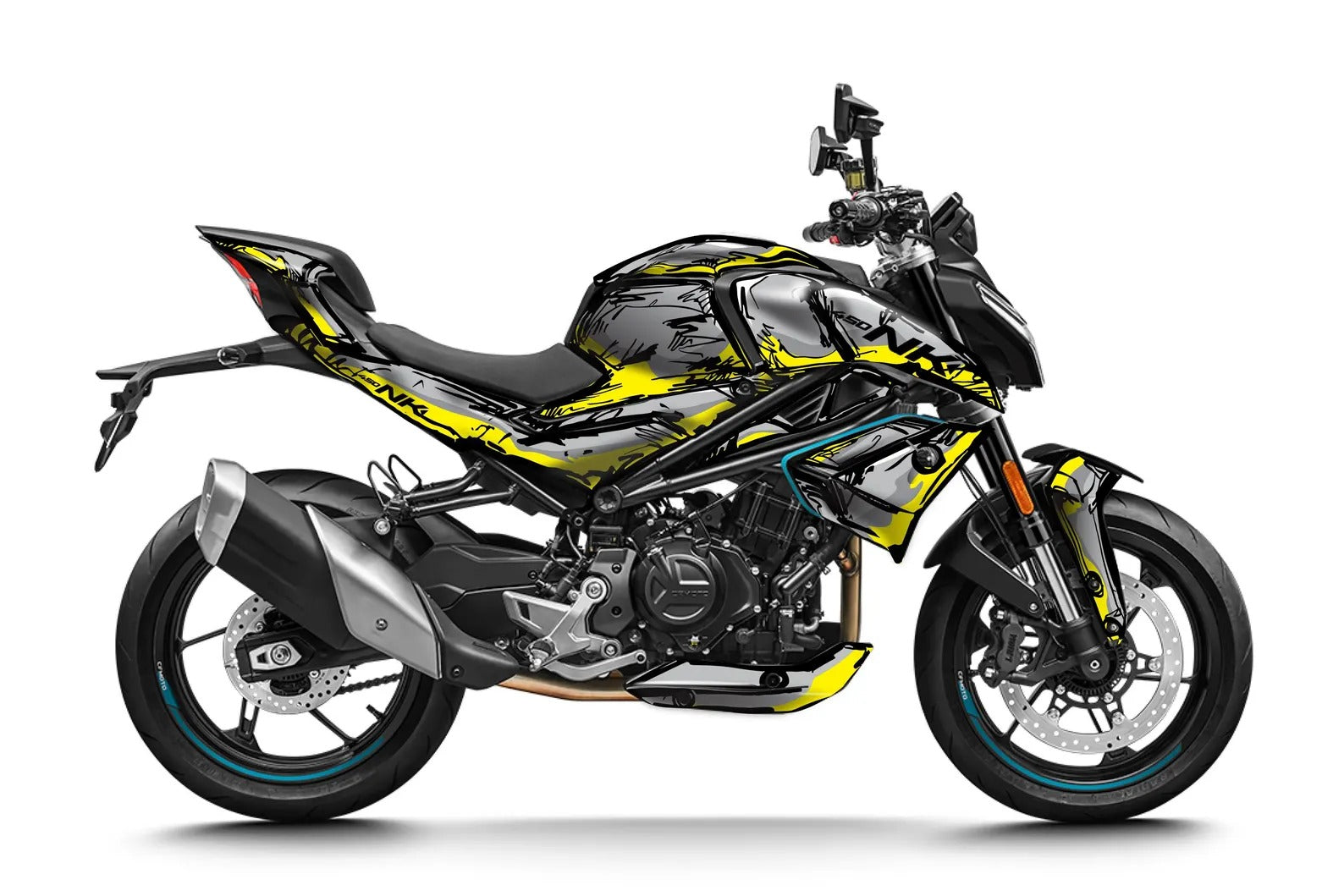 Kit de Gráficas para Moto Naked CF Moto 450 NK - Diseño 17 - LedPro Racing