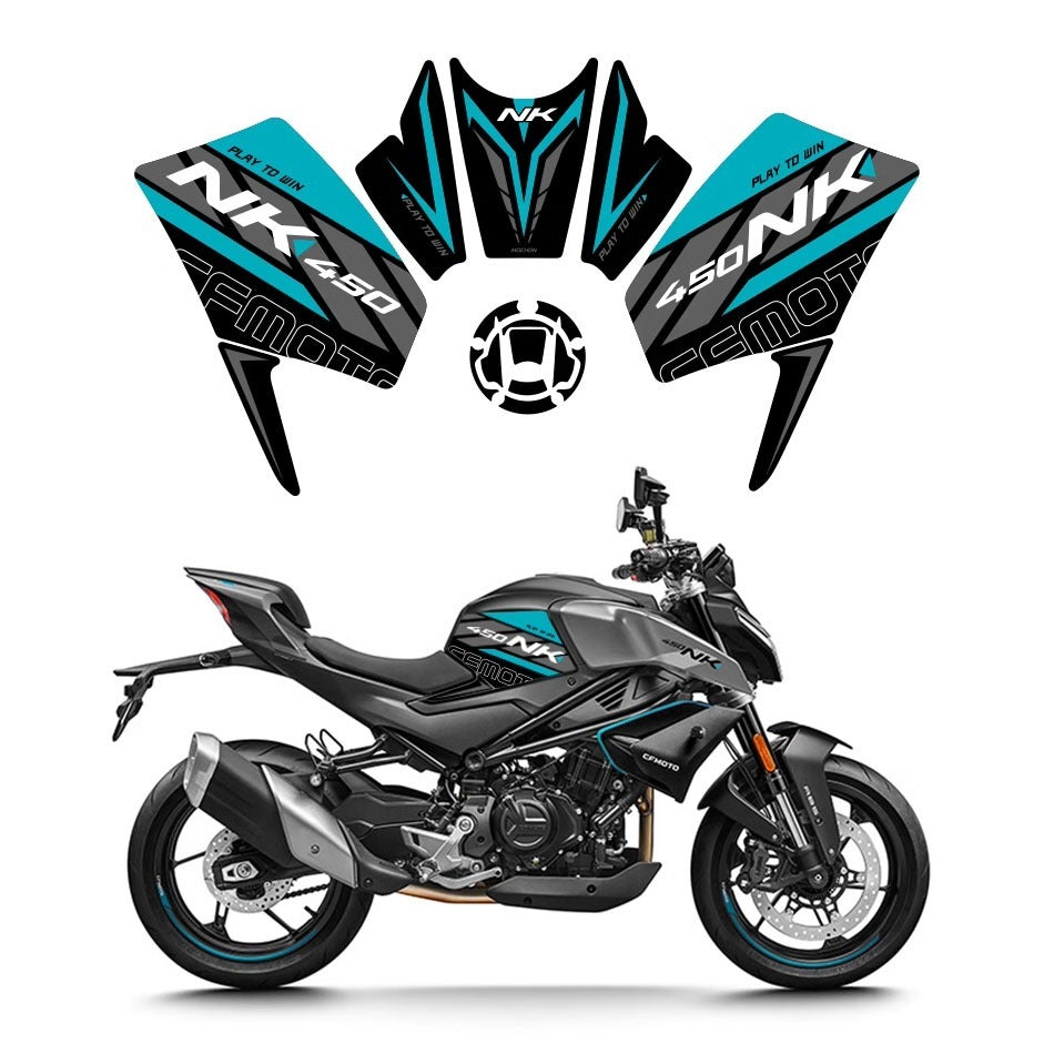 Kit de Gráficas para Moto Naked CF Moto 450 NK - Diseño 23 - LedPro Racing