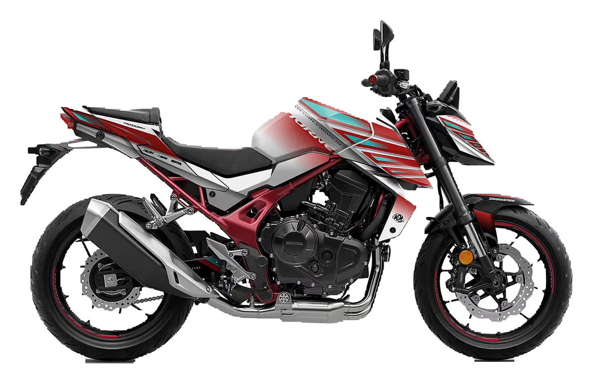 Kit de Gráficas para Moto Naked Honda CB - Diseño 06 - LedPro Racing