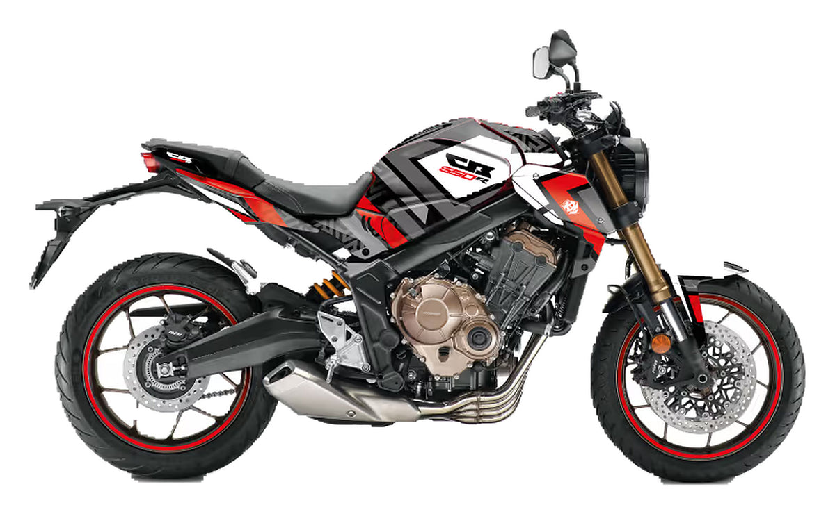 Kit de Gráficas para Moto Naked Honda CB - Diseño 40 - LedPro Racing