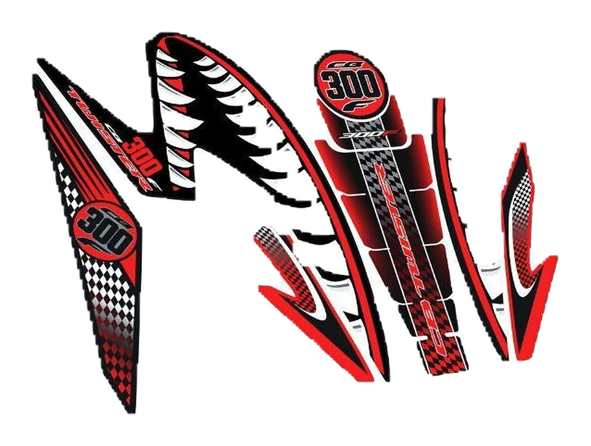Kit de Gráficas para Moto Naked Honda CB - Diseño 59 - LedPro Racing
