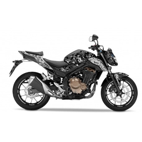 Kit de Gráficas para Moto Naked Honda CB - Diseño 67 - LedPro Racing