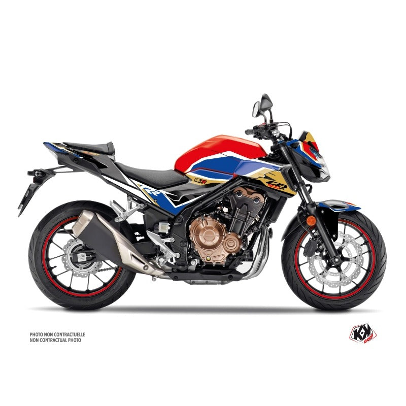 Kit de Gráficas para Moto Naked Honda CB - Diseño 68 - LedPro Racing