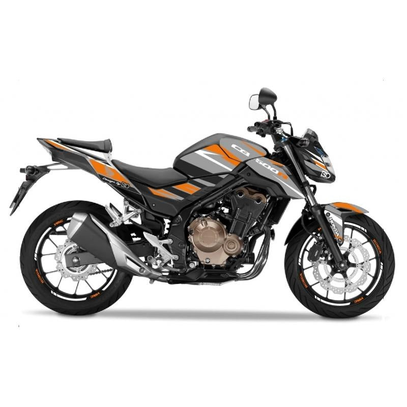 Kit de Gráficas para Moto Naked Honda CB - Diseño 69 - LedPro Racing