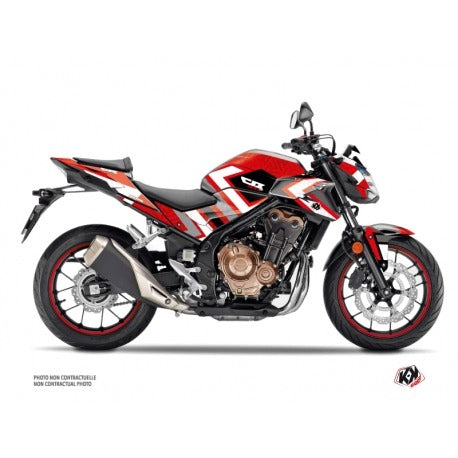 Kit de Gráficas para Moto Naked Honda CB - Diseño 76 - LedPro Racing