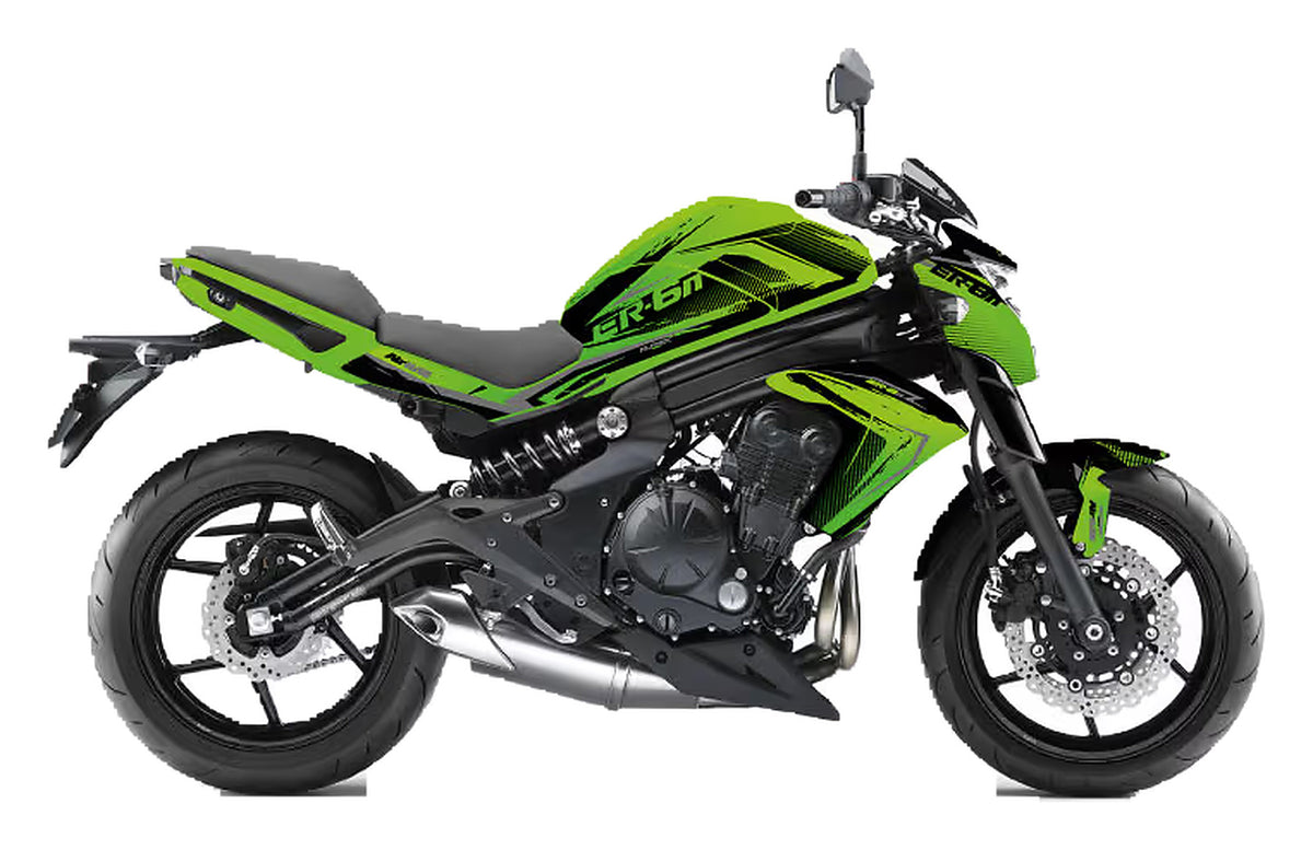 Kit de Gráficas para Moto Naked Kawasaki ER-6 - Diseño 03 - LedPro Racing