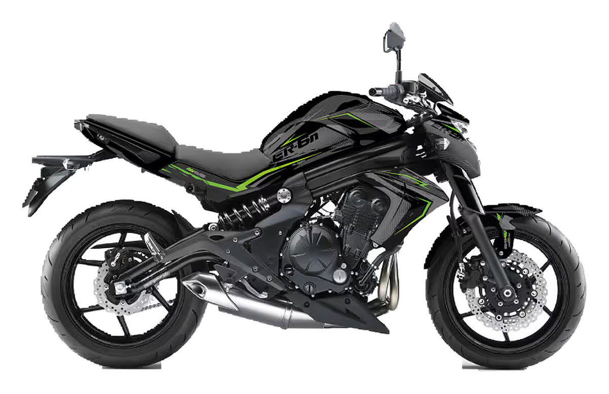 Kit de Gráficas para Moto Naked Kawasaki ER-6 - Diseño 04 - LedPro Racing