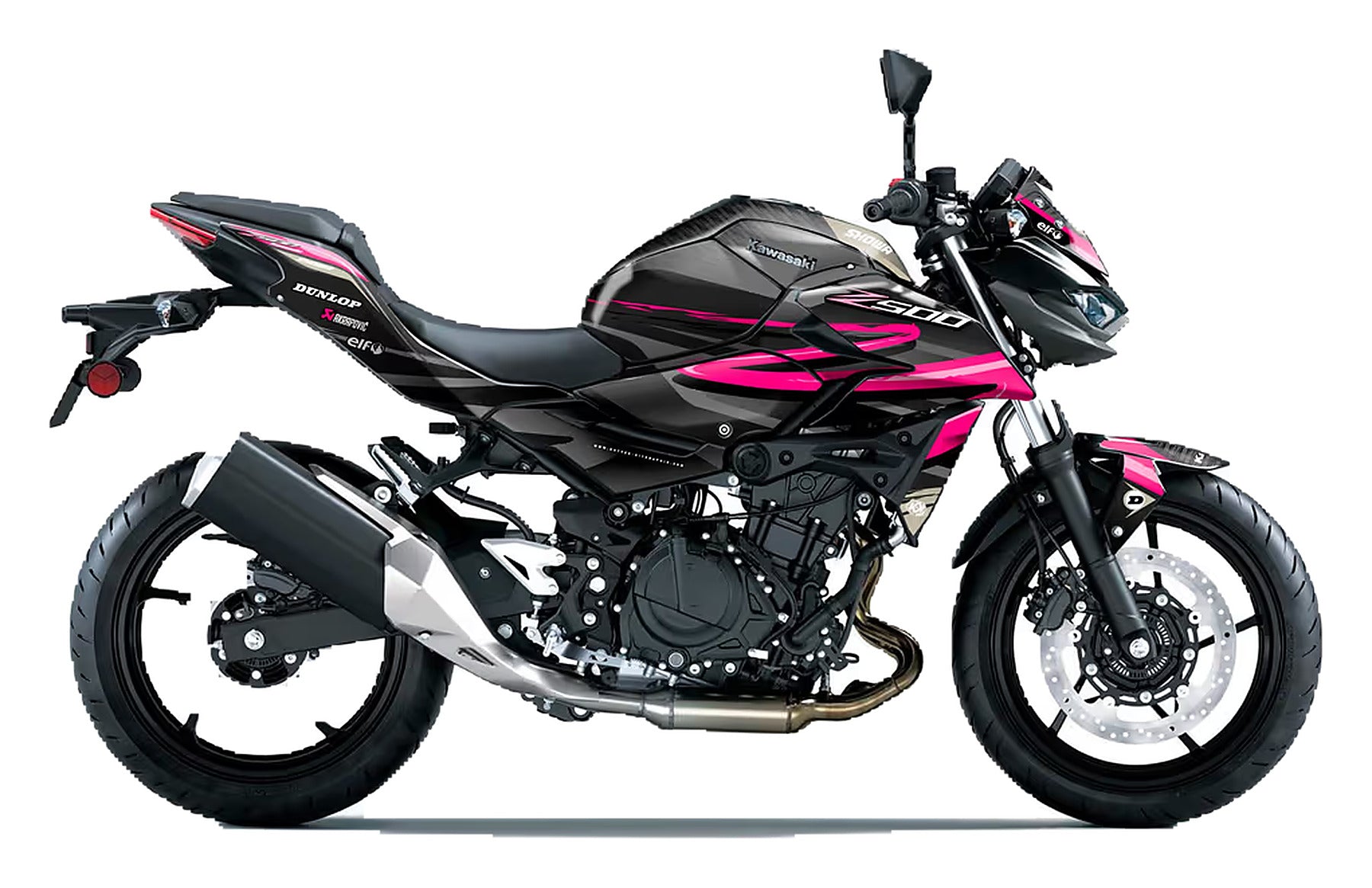 Kit de Gráficas para Moto Naked Kawasaki Z - Diseño 04 - LedPro Racing
