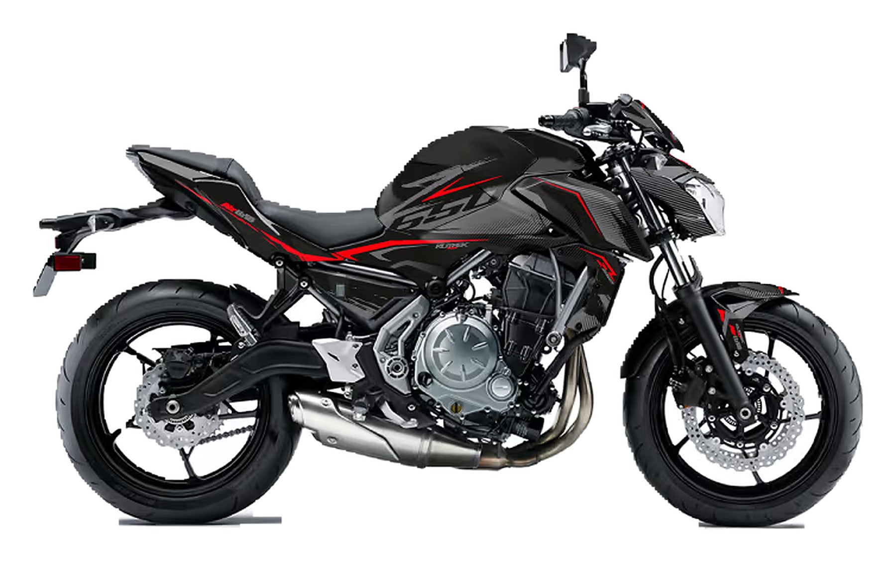 Kit de Gráficas para Moto Naked Kawasaki Z - Diseño 07 - LedPro Racing