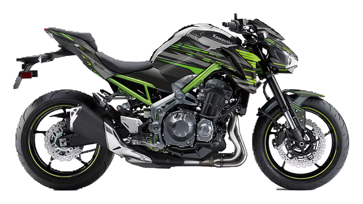 Kit de Gráficas para Moto Naked Kawasaki Z - Diseño 09 - LedPro Racing