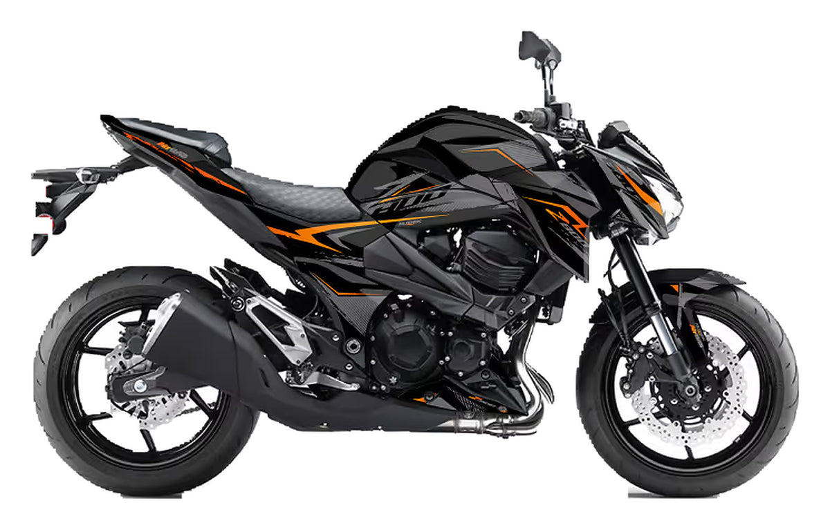 Kit de Gráficas para Moto Naked Kawasaki Z - Diseño 17 - LedPro Racing