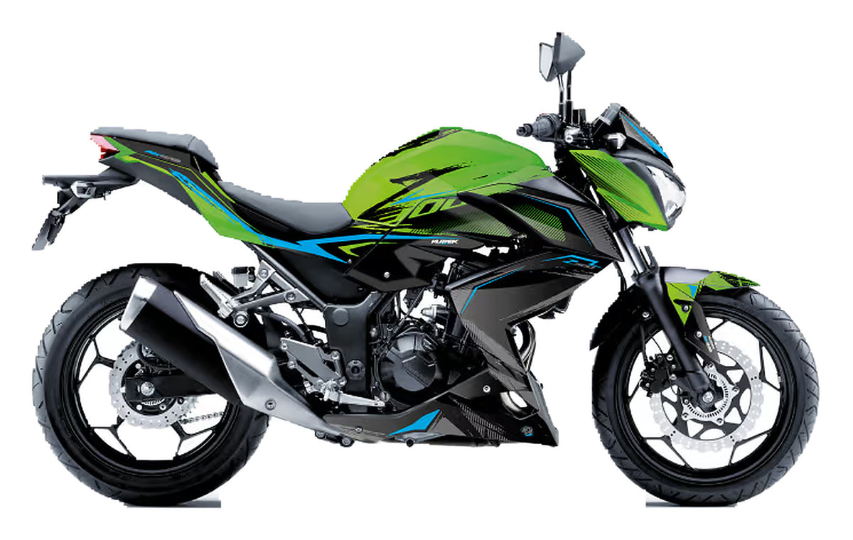 Kit de Gráficas para Moto Naked Kawasaki Z - Diseño 27 - LedPro Racing