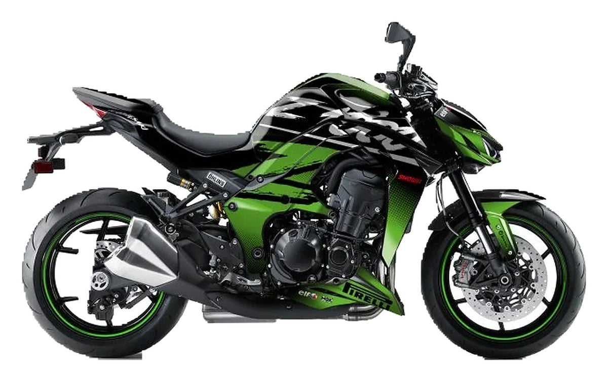 Kit de Gráficas para Moto Naked Kawasaki Z500 - Diseño 11 - LedPro Racing