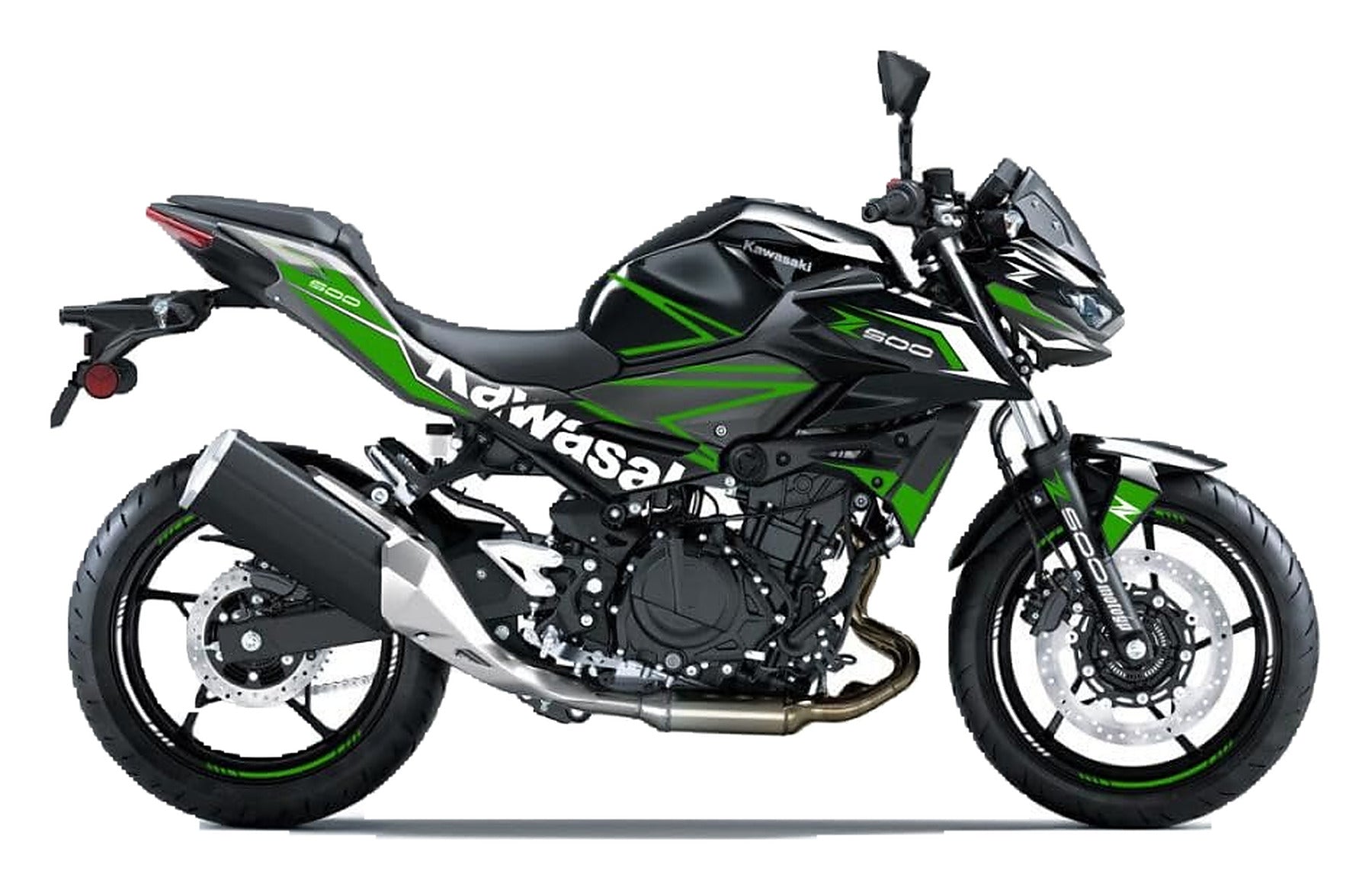 Kit de Gráficas para Moto Naked Kawasaki Z500 - Diseño 13 - LedPro Racing