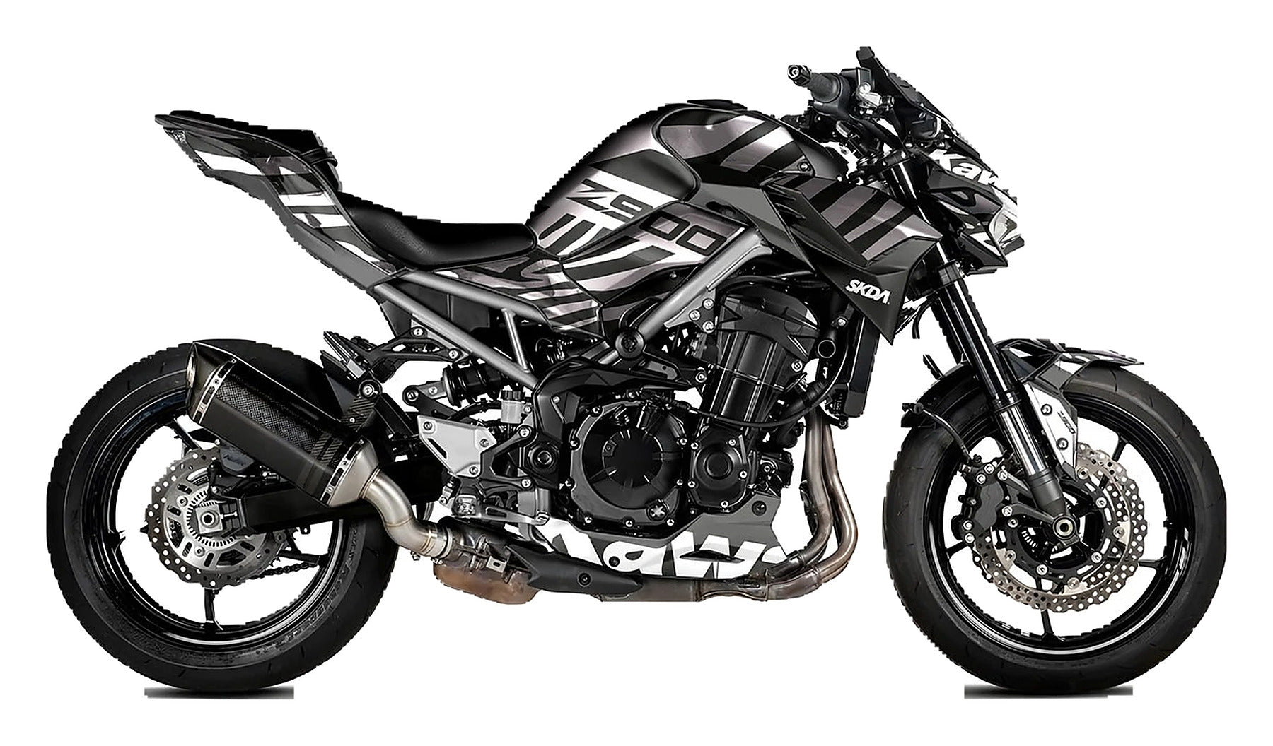 Kit de Gráficas para Moto Naked Kawasaki Z500 - Diseño 16 - LedPro Racing