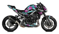 Kit de Gráficas para Moto Naked Kawasaki Z500 - Diseño 18 - LedPro Racing