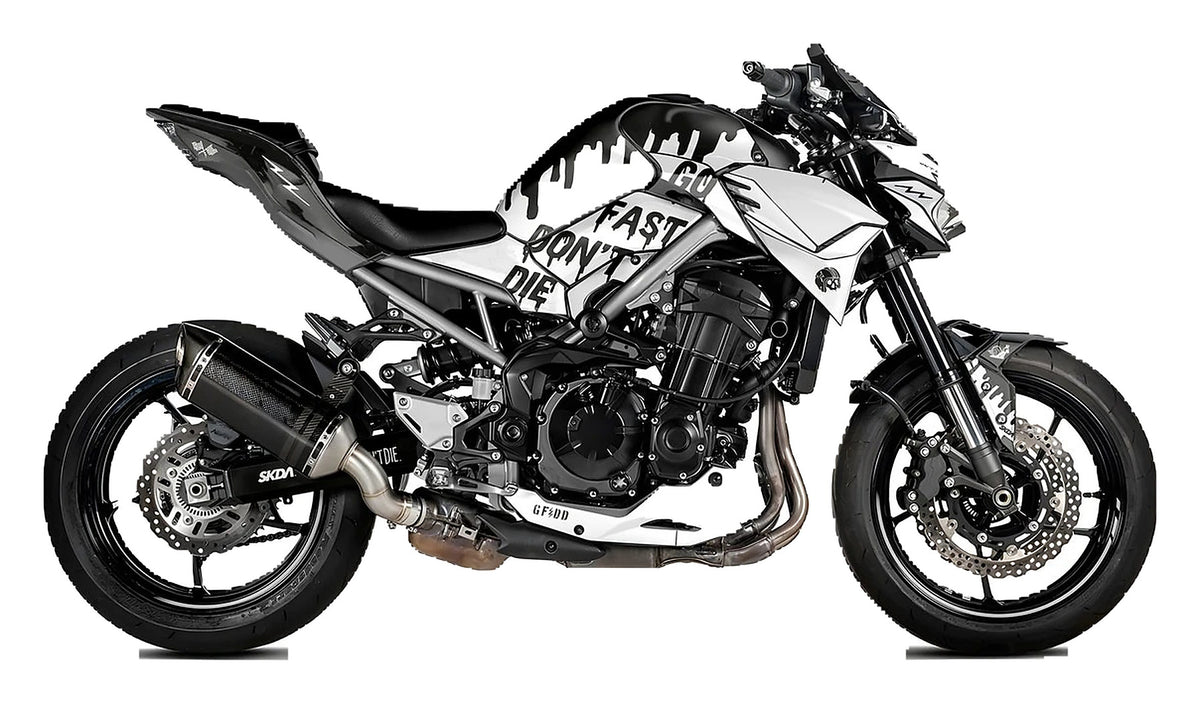 Kit de Gráficas para Moto Naked Kawasaki Z500 - Diseño 20 - LedPro Racing