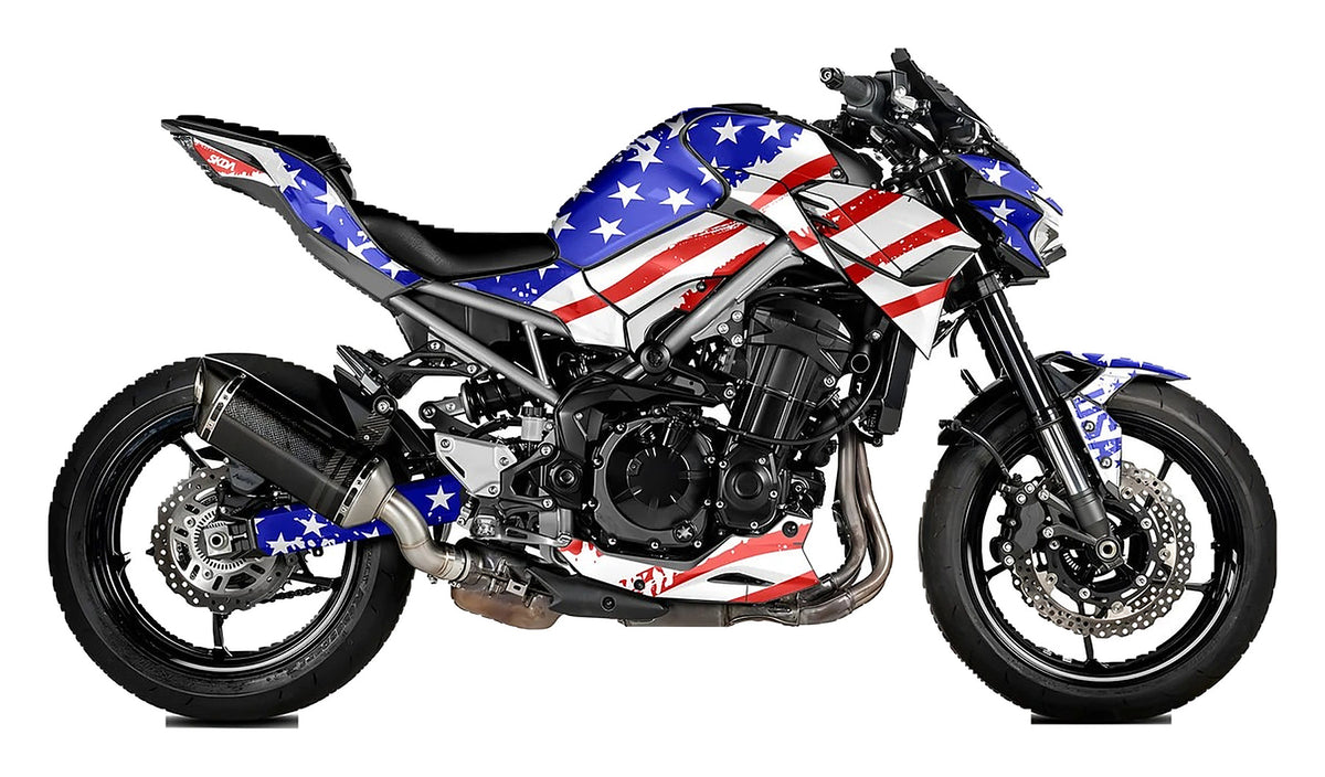 Kit de Gráficas para Moto Naked Kawasaki Z500 - Diseño 24 - LedPro Racing