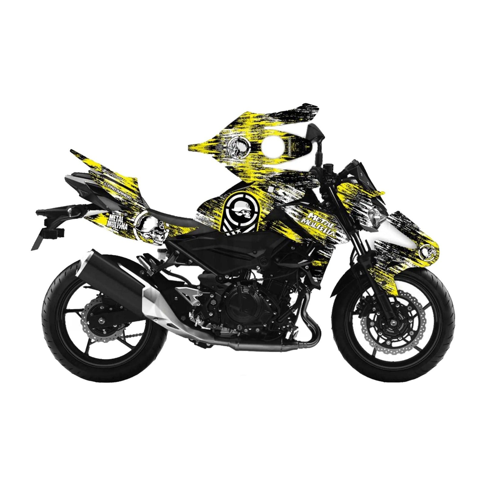 Kit de Gráficas para Moto Naked Kawasaki Z500 - Diseño 27 - LedPro Racing