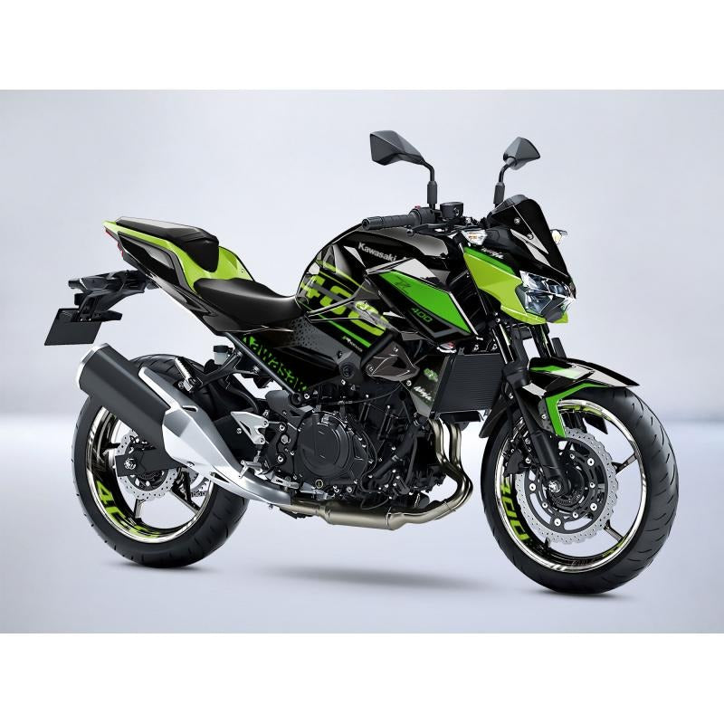 Kit de Gráficas para Moto Naked Kawasaki Z500 - Diseño 30 - LedPro Racing
