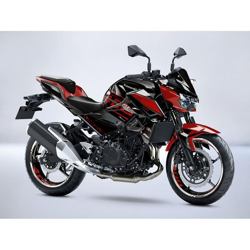 Kit de Gráficas para Moto Naked Kawasaki Z500 - Diseño 32 - LedPro Racing
