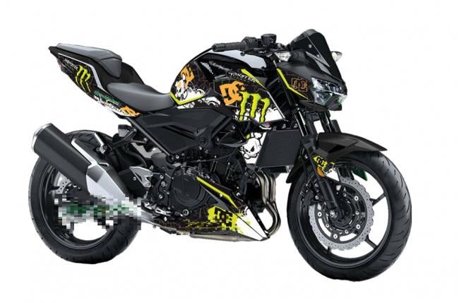 Kit de Gráficas para Moto Naked Kawasaki Z500 - Diseño 39 - LedPro Racing