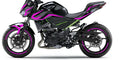 Kit de Gráficas para Moto Naked Kawasaki Z500 - Diseño 43 - LedPro Racing