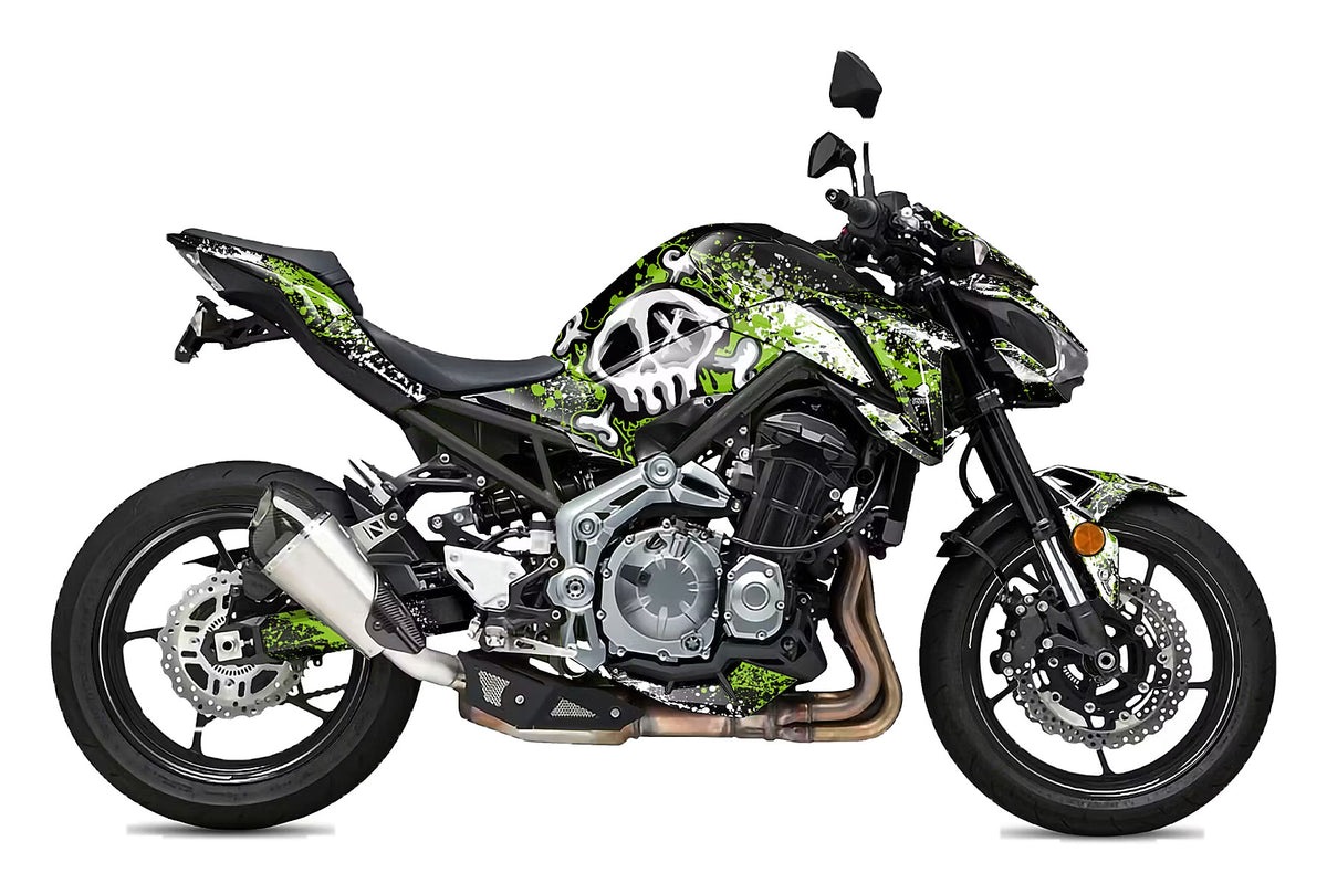 Kit de Gráficas para Moto Naked Kawasaki Z900 - Diseño 01 - LedPro Racing