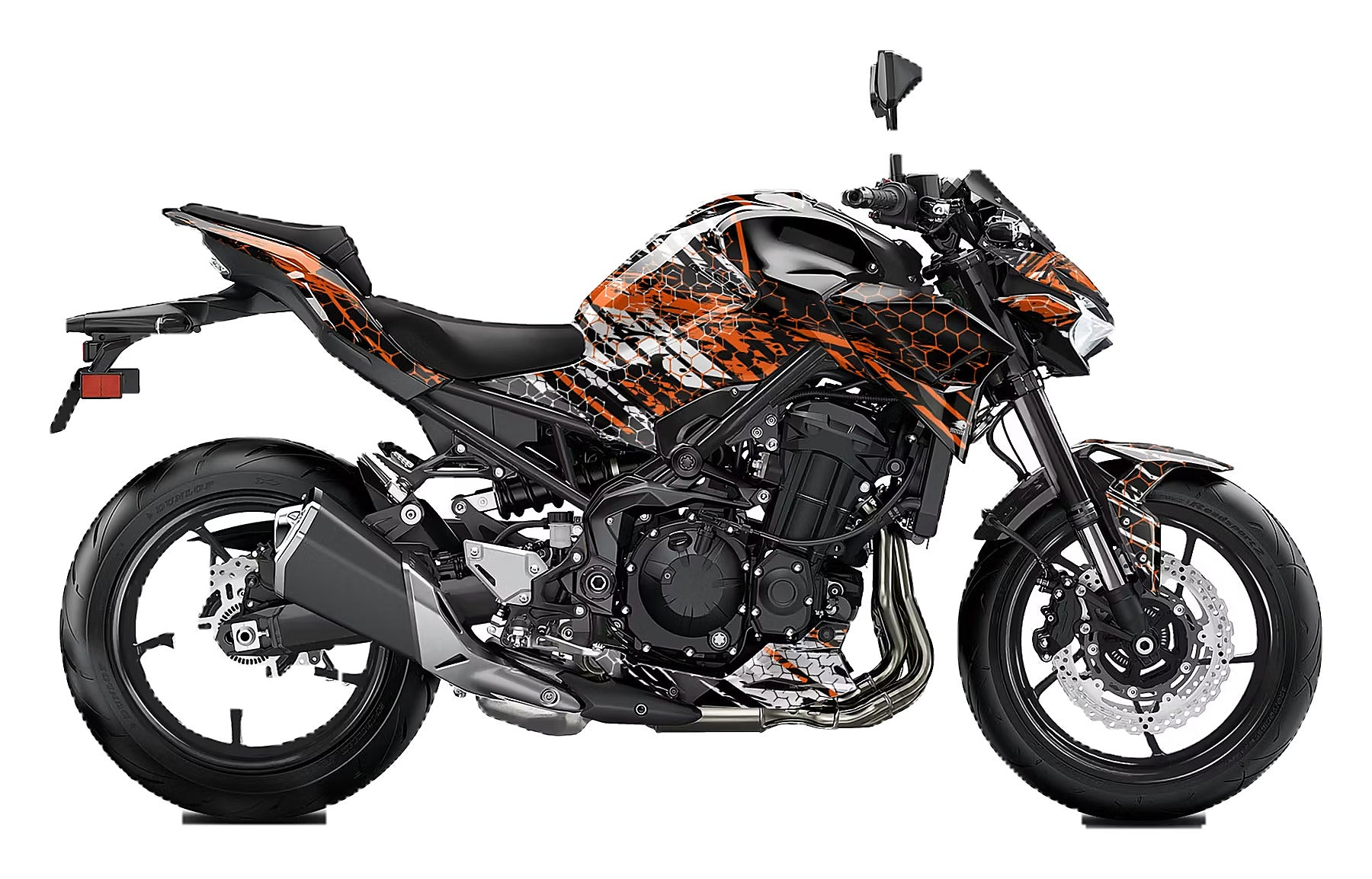 Kit de Gráficas para Moto Naked Kawasaki Z900 - Diseño 02 - LedPro Racing