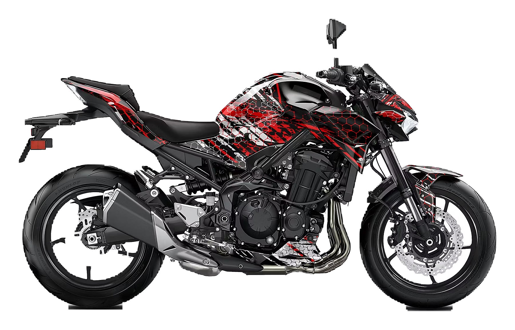 Kit de Gráficas para Moto Naked Kawasaki Z900 - Diseño 05 - LedPro Racing