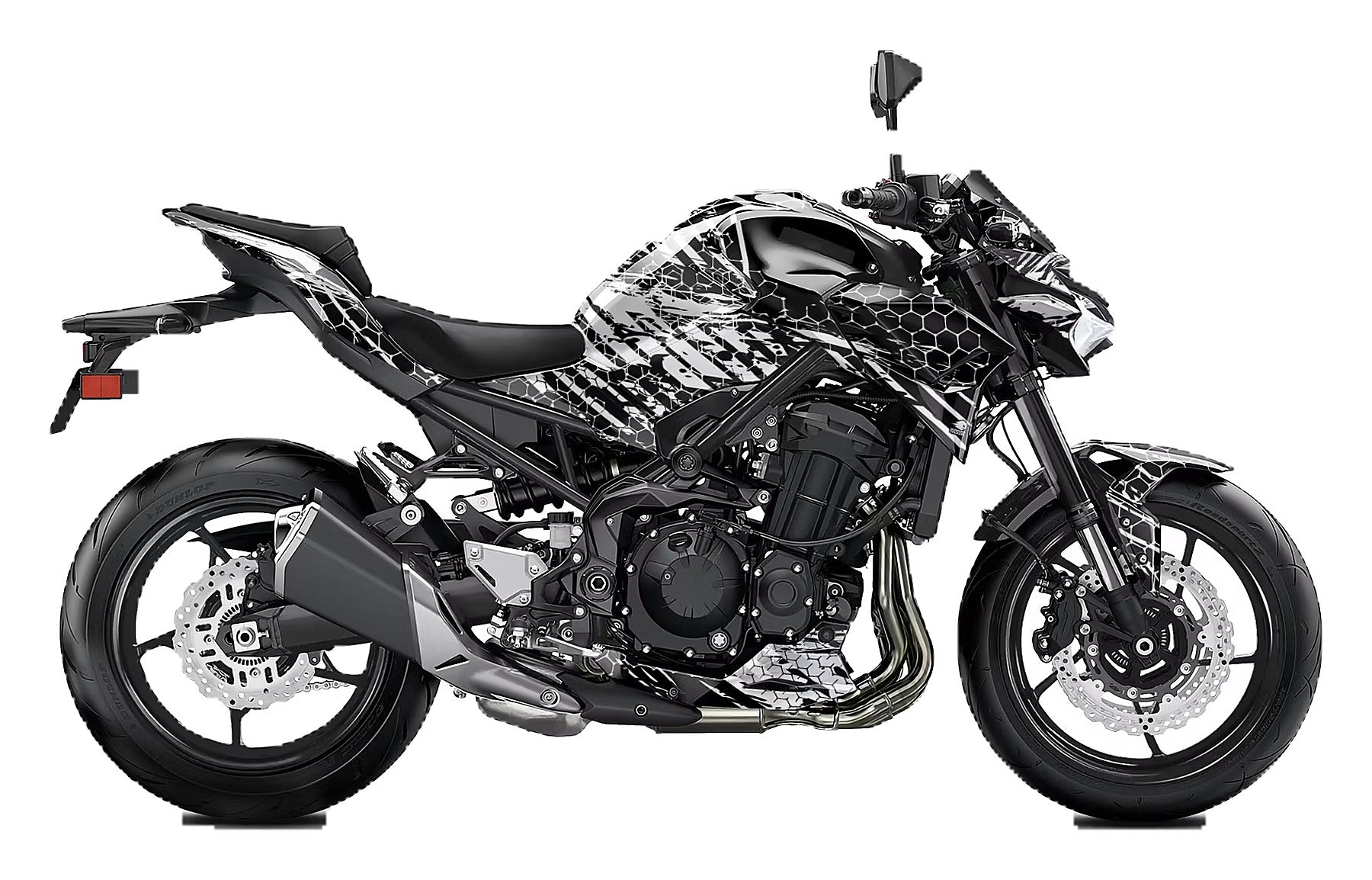 Kit de Gráficas para Moto Naked Kawasaki Z900 - Diseño 06 - LedPro Racing