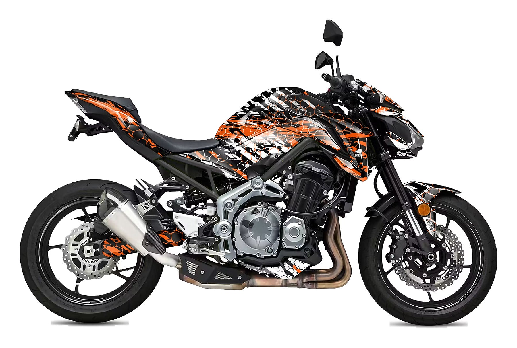 Kit de Gráficas para Moto Naked Kawasaki Z900 - Diseño 08 - LedPro Racing
