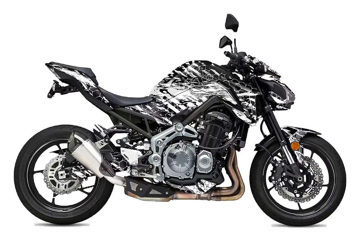 Kit de Gráficas para Moto Naked Kawasaki Z900 - Diseño 10 - LedPro Racing