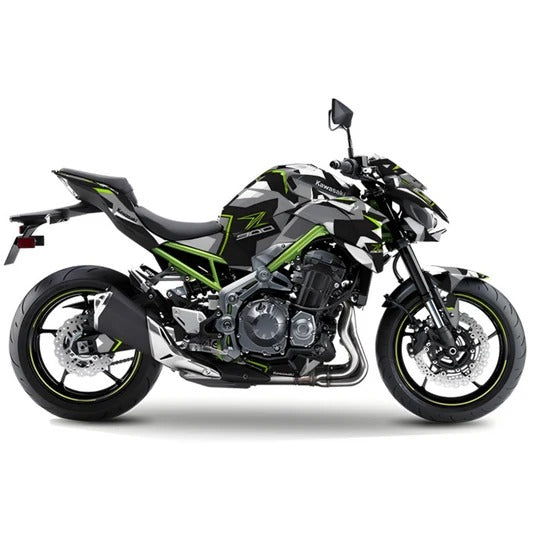Kit de Gráficas para Moto Naked Kawasaki Z900 - Diseño 15 - LedPro Racing